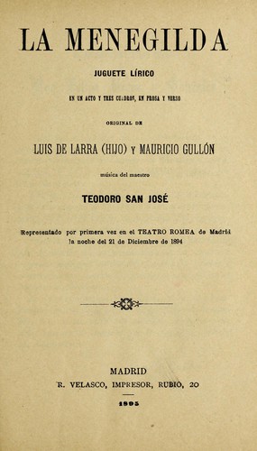 Portada de La menegilda