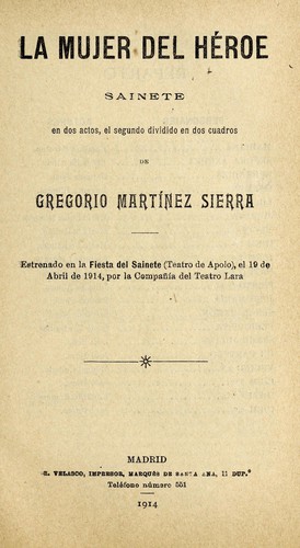 Portada de La mujer del héroe