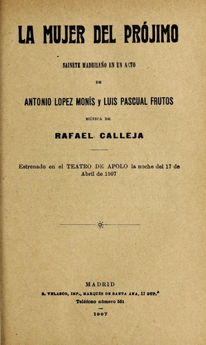 Portada de La mujer del prójimo