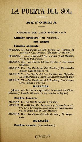 Portada de La Puerta del Sol
