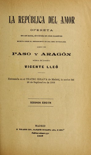 Portada de La república del amor