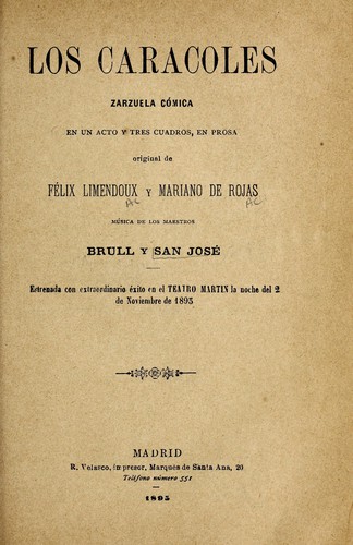 Portada de Los caracoles