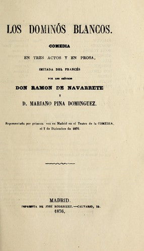 Portada de Los dominós blancos