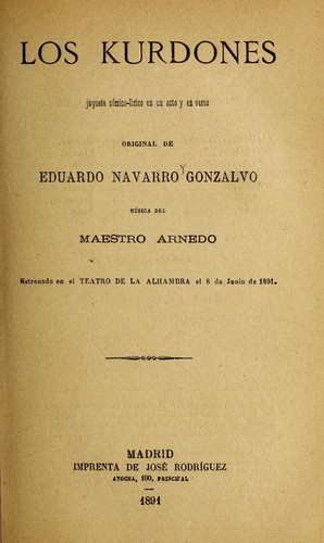 Portada de Los kurdones