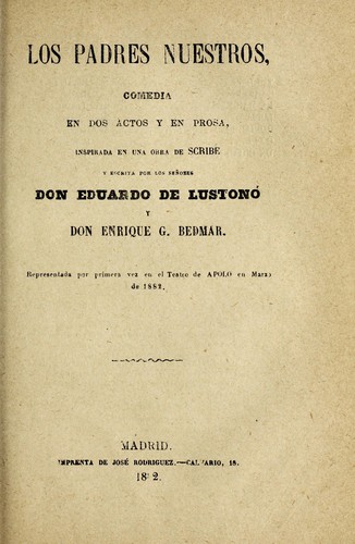 Portada de Los padres nuestros