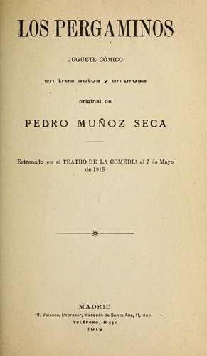 Portada de Los pergaminos