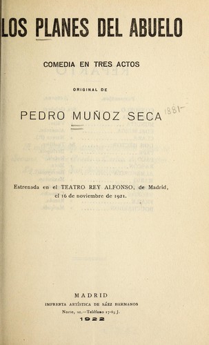 Portada de Los planes del abuelo