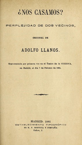 Portada de ¿Nos casamos?