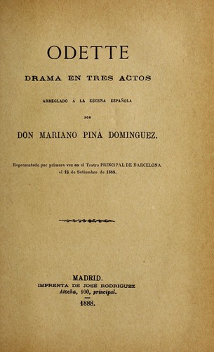 Portada de Odette