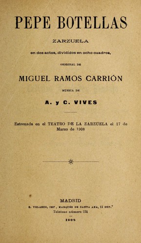 Portada de Pepe Botellas