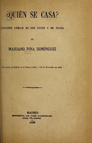 Portada de Quién se casa?