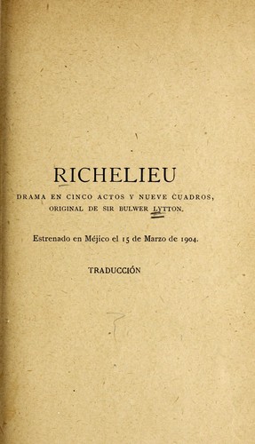 Portada de Richelieu