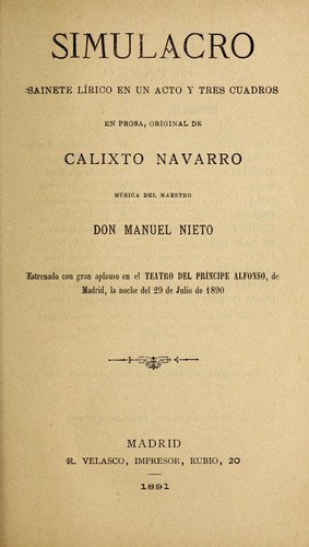 Portada de Simulacro