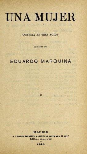 Portada de Una mujer