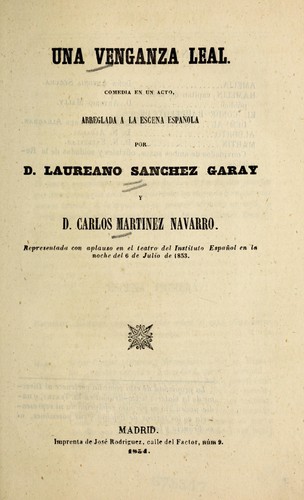 Portada de Una venganza leal