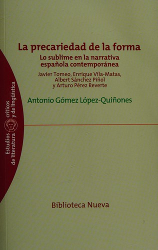 Portada de La precariedad de la forma
