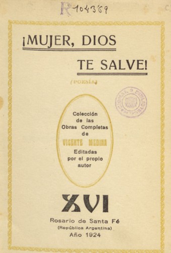 Portada de ¡Mujer, Dios te salve!