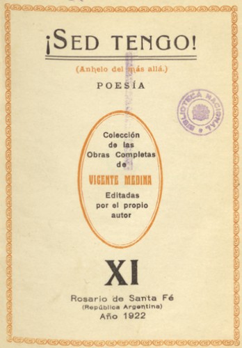 Portada de ¡Sed tengo!