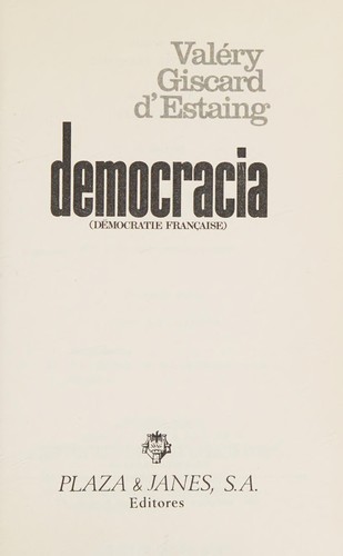 Portada de Democracia