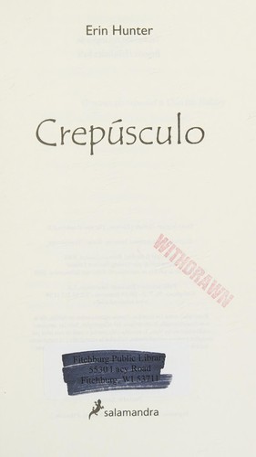 Portada de Crepúsculo