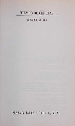 Portada de Tiempo de cerezas