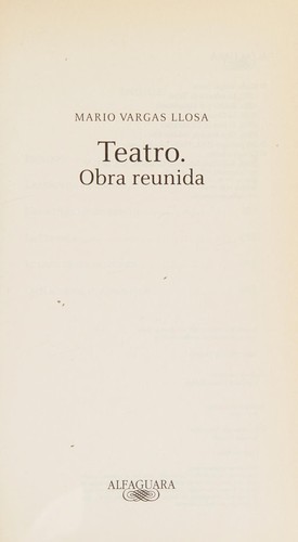 Portada de Teatro