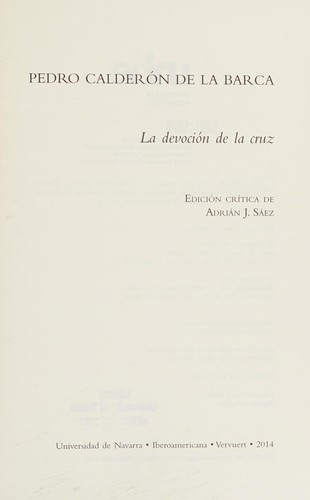 Portada de La devoción de la Cruz