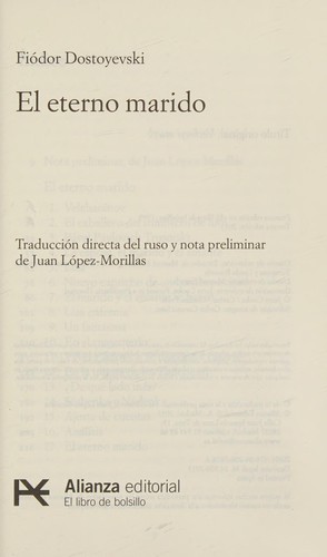 Portada de El eterno marido