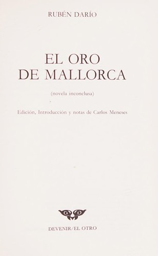 Portada de Oro de Mallorca