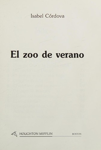 Portada de El zoo de verano