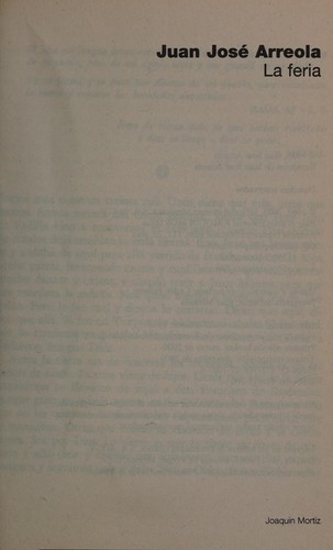 Portada de La feria