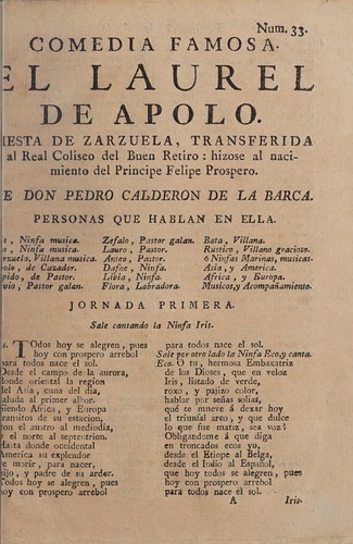 Portada de El laurel de Apolo
