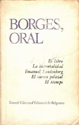 Portada de Borges oral