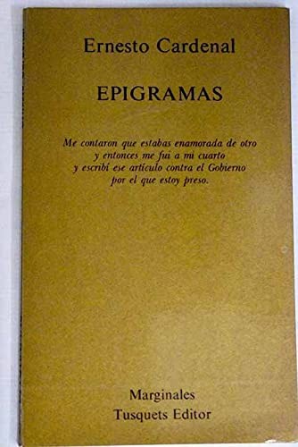 Portada de Epigramas