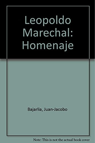 Portada de Leopoldo Marechal