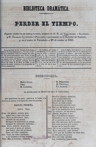 Portada de Perder el tiempo