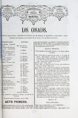 Portada de Los cosacos