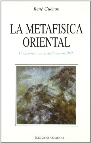 Portada de La metafísica oriental