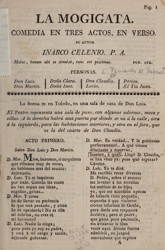 Portada de La mogigata