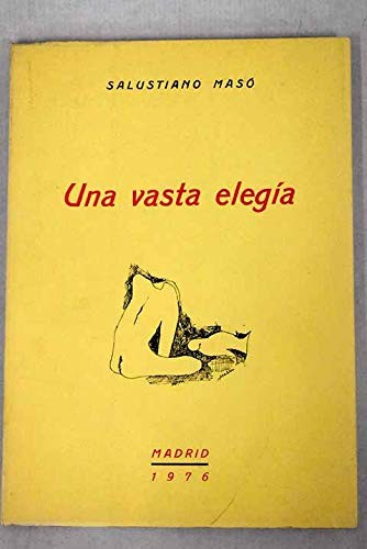 Portada de Una vasta elegía