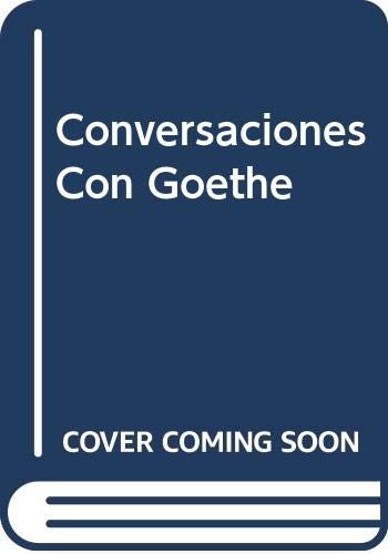 Portada de Conversaciones con Goethe