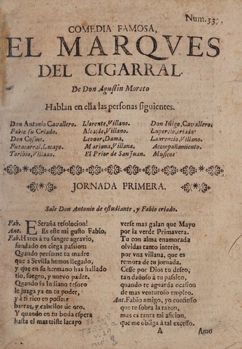 Portada de El marqués del Cigarral