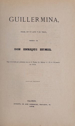Portada de Guillermina