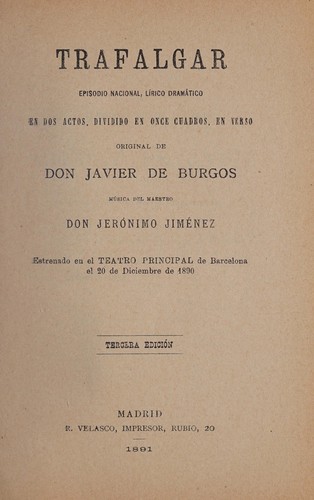 Portada de Trafalgar