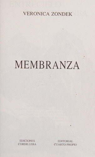 Portada de Membranza