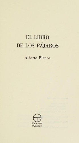 Portada de El libro de los pájaros
