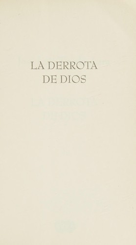 Portada de La derrota de Dios