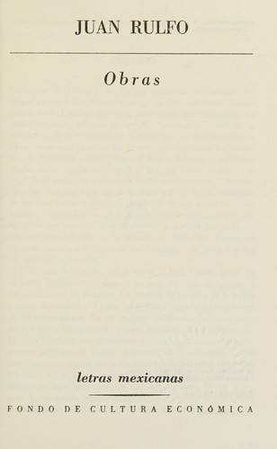 Portada de Obras