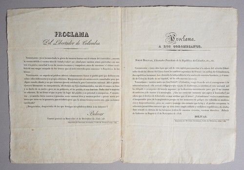 Portada de Proclama. Limeños