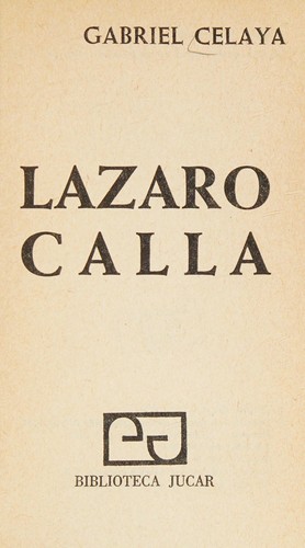 Portada de Lázaro Calla